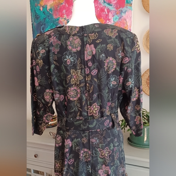 Vintage Willy's Influence Floral Dress With Matching Belt - Picture 8 of 11